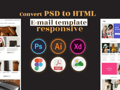 Responsive HTML email template | Upwork