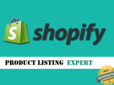 Shopify product listing and Shopify virtual assistant