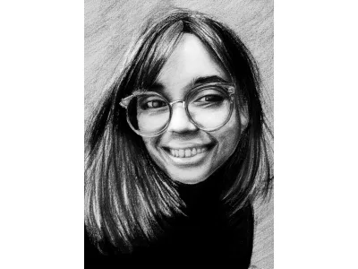 A detailed pencil sketch