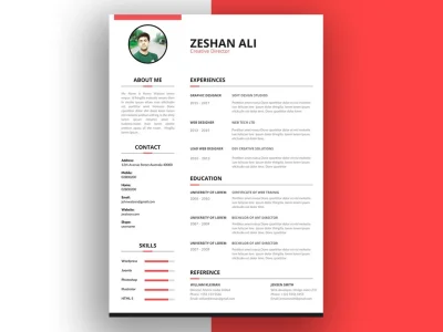 Outstanding job winning resume or cv design