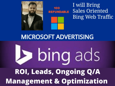 SEM Bing ads Microsoft Campaign for profit ROI, sales, leads, traffic