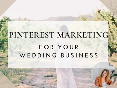 One month of Pinterest Management for your Wedding Business