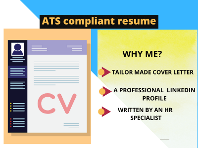 Resume HR & ATS compliant,Cover Letter,fully Optimized LinkedIn |CV Writing