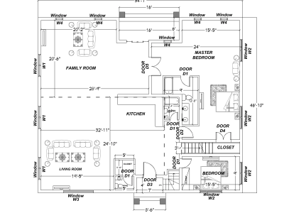 Complete set of Architectural Drawings of House/Building
