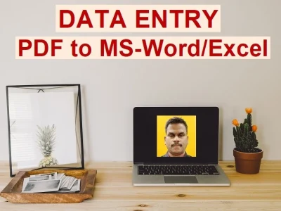 Data entry specialist with all types of data entry Excel, Word typing