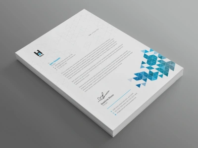 Professional letterhead Design Template in editable word