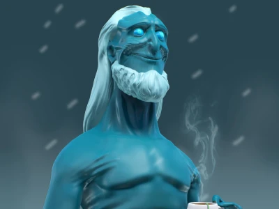 A 3D cartoon character for animation films