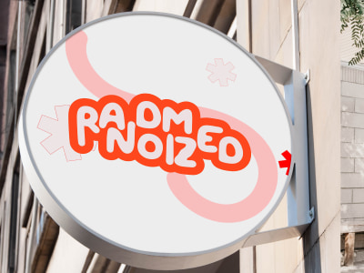 Retro colorful playful fun tasteful feminine Logo with branding design