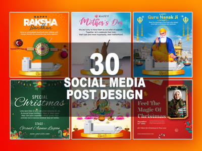 FACEBOOK, INSTAGRAM, TWITTER, LINKEDIN SOCIAL MEDIA POSTS DESIGN