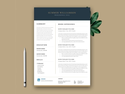 Professional resume, CV, Cover letter designer