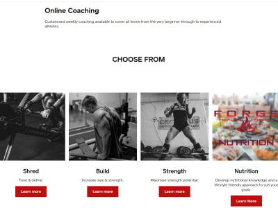 Fully Customised Personal Training w Form Review  (*PRICE PER WEEK*)
