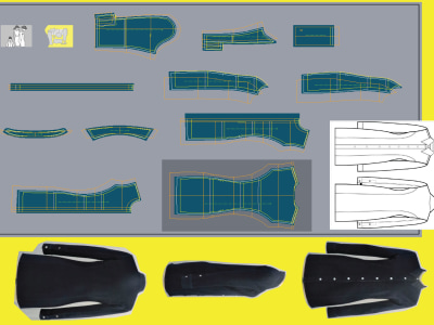 Custom made sewing pattern with graded for bulk production