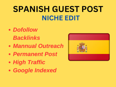 Spanish guest post Spanish backlinks Niche Edit LInk Insertion