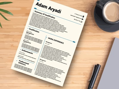 Design a professional CV / resume that stands out