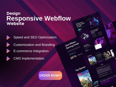 A Responsive, Speed and SEO Optimized Webflow Website Design | Upwork