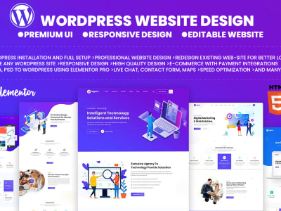 I will build responsive wordpress website design | Upwork