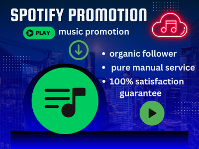 100% real and organic spotify promotion