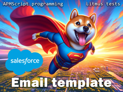 Salesforce email template (drag-drop editor)