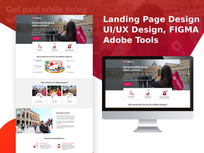A Professional UI Landing page design | Homepage | Figma | Adobe tools