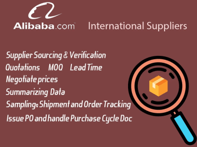 Supplier sourcing/Product sourcing / Alibaba sourcing