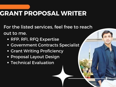 Business Plan, Grant Proposals, RFP and RFI proposals.