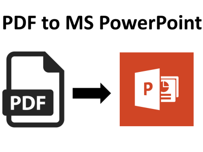 PDF file converted and formatted to Microsoft PowerPoint
