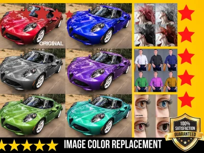 Color correction/ replacement/ change service with realistic look