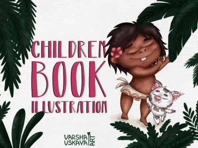 I will create charming book illustration