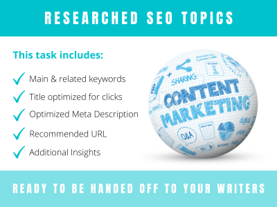 A Content Strategy customized for your business & niche