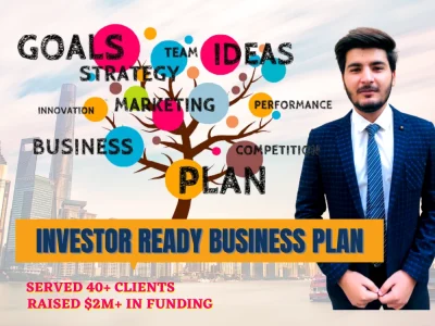 Business plan pitch deck for startup from business plan writer