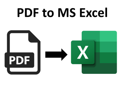 PDF file converted and formated to Microsoft Excel