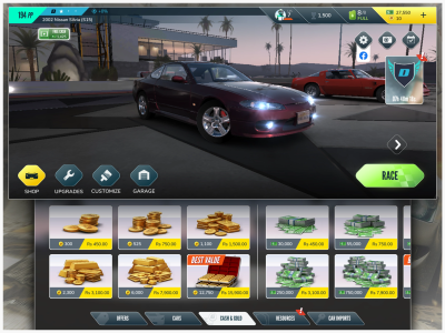 Game UI and UX Design along with screenshot for pc/mobile