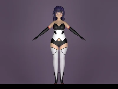 Anime/manga style 3d Character for games and animation