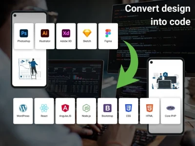 Frontend web development in reactJS, Html, CSS, bootstrap, JS ...
