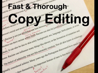 Quick turnaround copyediting of your documents