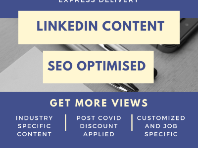 Fully UPGRADE and 100% SEO Optimized LinkedIn Profile Content