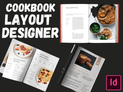 A professional layout design of recipe, diet and meal plan of cookbook ...