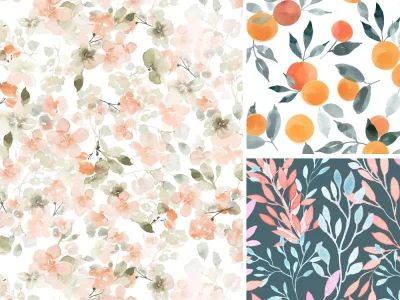 A watercolor seamless pattern design