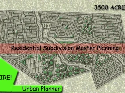 Architectural Subdivision Plan And Real Estate Plan