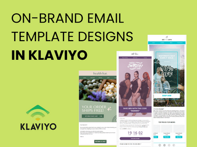 An on-brand email template design