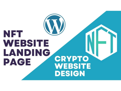NFT landing page or NFT art website or Crypto landing page in WordPress