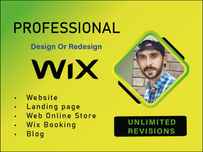 Wix Design or Redesign, Wix website, Wix Designer, Wix Web Design, Wix