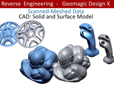 3d CAD Model from 3d Scan, STL, images, 2d drawings and Reverse Engineering