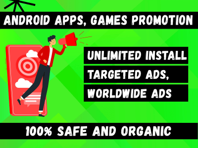 Android App, Games promotion and app marketing | Play Store App Install