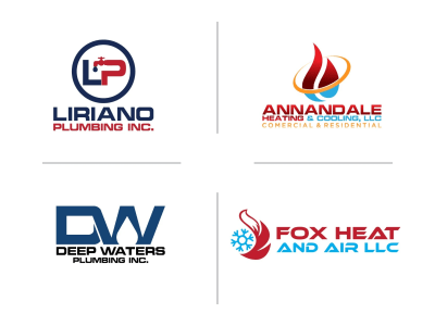 A Plumbing, Heating, Air Conditioning, and HVAC logo
