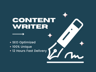 Seo Content Writer, 1000 Words in 24 Hours, High Quality Uniqe Content