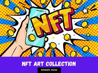 NFT art designs and NFT art collection for blockchain business