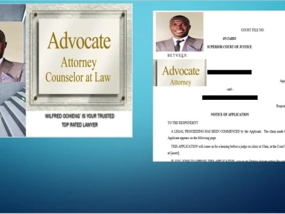 Notice of Application, Motion, Affidavits, Summons, Complaints & Pleadings