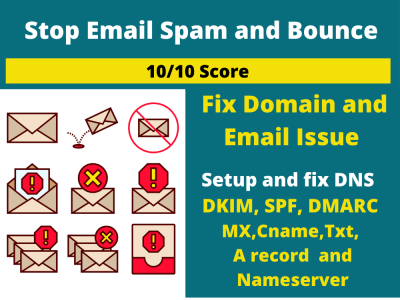 Setup, Fix Gsuite/DNS/DKIM/SPF/DMARC/Spam/Email deliverability/domain