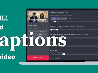 A professional synced subtitles or captions to your video